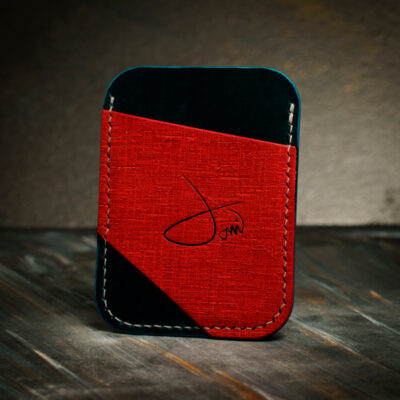 Rødøy - Leather wallet with a tongue twister
